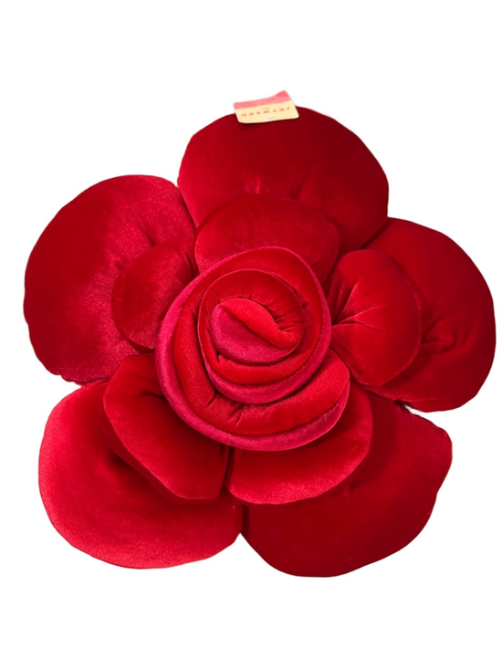 Other - Red Velvet Flower Pillow